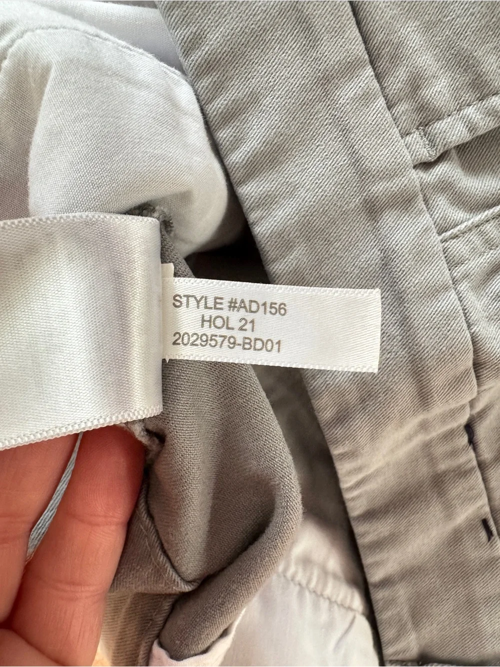 J. Crew Light Gray High-Rise Girlfriend Chino Size 14